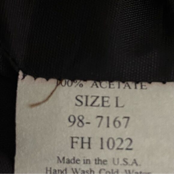 Vintage Mens L Black Tapestry Vest Grunge Wedding Steampunk Gothic Western Boho - Picture 7 of 10